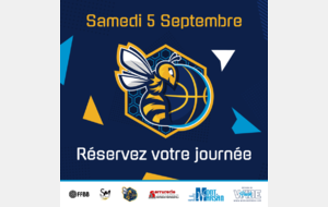 Samedi 5 septembre : Réservez votre journée ‼️