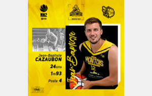 🚨 [OFFICIEL Saison 2021/2022] – JB Cazaubon 🚨
