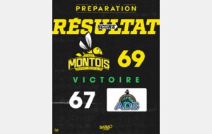 | 𝐍𝐌𝟑 - 𝐋𝐀 𝐏𝐑𝐄́𝐏𝐀 𝟐𝟎𝟐𝟑/𝟐𝟎𝟐𝟒 | 🐝🏀🟡⚫ 𝐌𝐚𝐭𝐜𝐡 𝟐 : Stade Montois Basket Masculin 𝟲𝟵-𝟲𝟳 Adour Dax Basket
