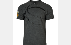 T-Shirt STREET T-SHIRT - Anthracite chiné - Logo club brodé bras droit