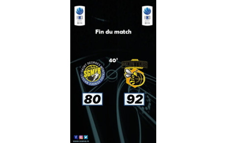 Nationale 3 : Déplacement victorieux à Saint Georges Montaigu 80 à 92.