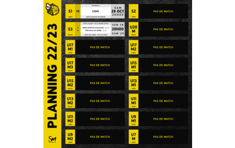 [𝗣𝗟𝗔𝗡𝗡𝗜𝗡𝗚 𝗗𝗨 𝗪𝗘𝗘𝗞-𝗘𝗡𝗗 - 𝗖𝗧𝗖 𝗗𝗨 𝗠𝗔𝗥𝗦𝗔𝗡] - 🐝🏀🟡⚫🐿️🟠⚫