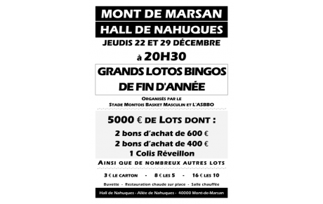 Dernier Loto Bingo 2022