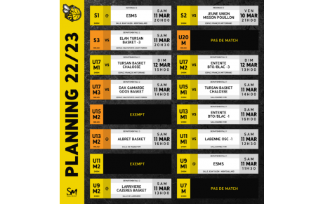 𝗣𝗟𝗔𝗡𝗡𝗜𝗡𝗚 𝗗𝗨 𝗪𝗘𝗘𝗞-𝗘𝗡𝗗 - 𝗖𝗧𝗖 𝗗𝗨 𝗠𝗔𝗥𝗦𝗔𝗡] - 🐝🏀🟡⚫🐿️🟠⚫