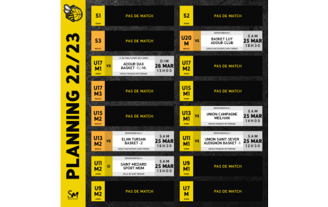 [𝗣𝗟𝗔𝗡𝗡𝗜𝗡𝗚 𝗗𝗨 𝗪𝗘𝗘𝗞-𝗘𝗡𝗗 - 𝗖𝗧𝗖 𝗗𝗨 𝗠𝗔𝗥𝗦𝗔𝗡] - 🐝🏀🟡⚫🐿️🟠⚫