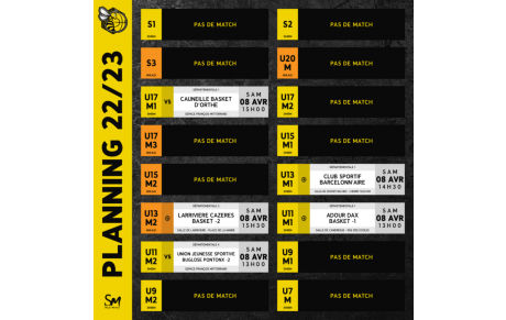 [𝗣𝗟𝗔𝗡𝗡𝗜𝗡𝗚 𝗗𝗨 𝗪𝗘𝗘𝗞-𝗘𝗡𝗗 - 𝗖𝗧𝗖 𝗗𝗨 𝗠𝗔𝗥𝗦𝗔𝗡] - 🐝🏀🟡⚫🐿️🟠⚫