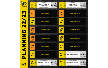 [𝗣𝗟𝗔𝗡𝗡𝗜𝗡𝗚 𝗗𝗨 𝗪𝗘𝗘𝗞-𝗘𝗡𝗗 - 𝗖𝗧𝗖 𝗗𝗨 𝗠𝗔𝗥𝗦𝗔𝗡] - 🐝🏀🟡⚫🐿️🟠⚫